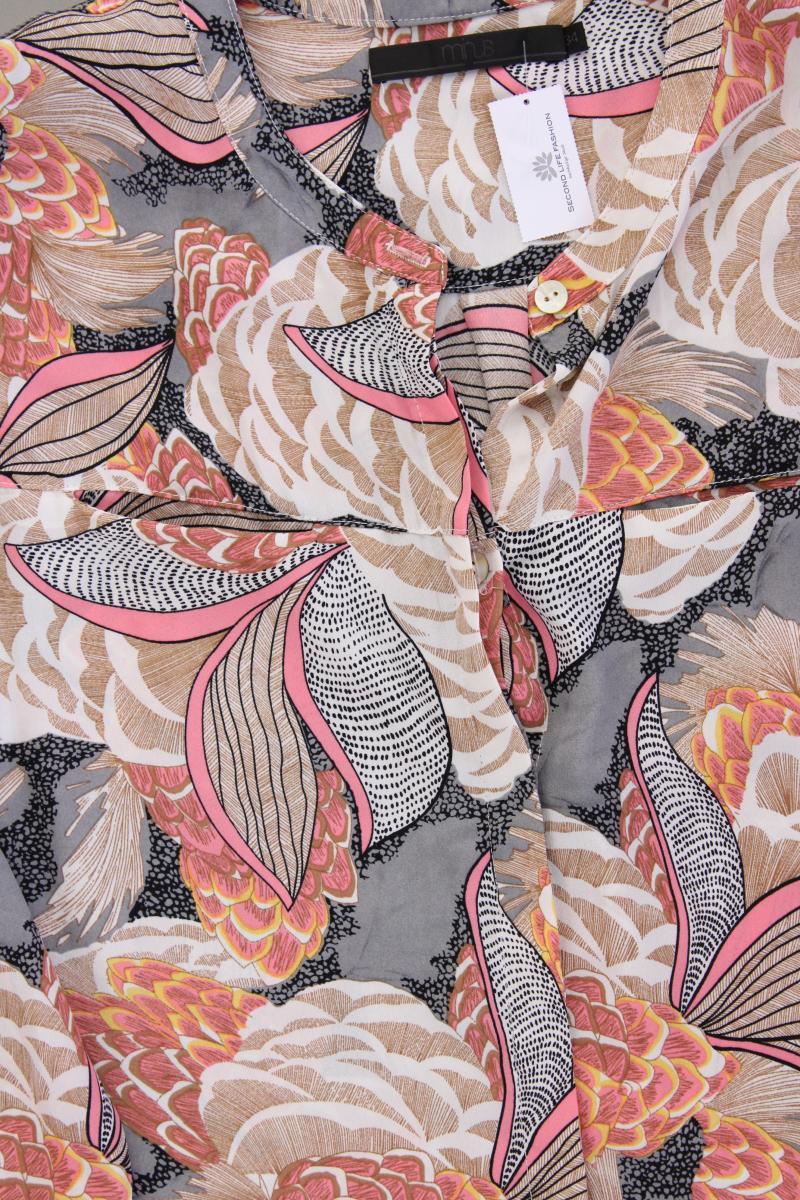 minus Langarmbluse Gr. 34 mit Blumenmuster mehrfarbig aus Polyester