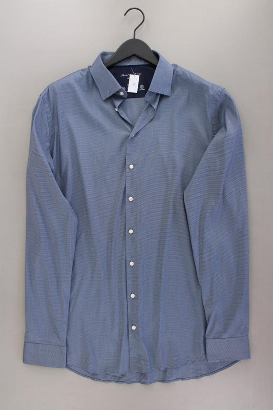 Christian Berg Langarmhemd für Herren Gr. Hemdgröße 43/44 geometrisches Muster