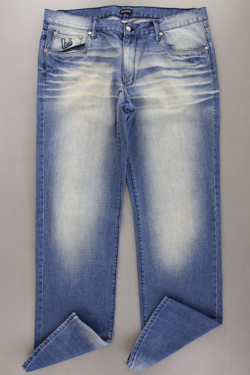 Bruno Banani Straight Jeans für Herren Gr. W38/L34 blau aus Baumwolle