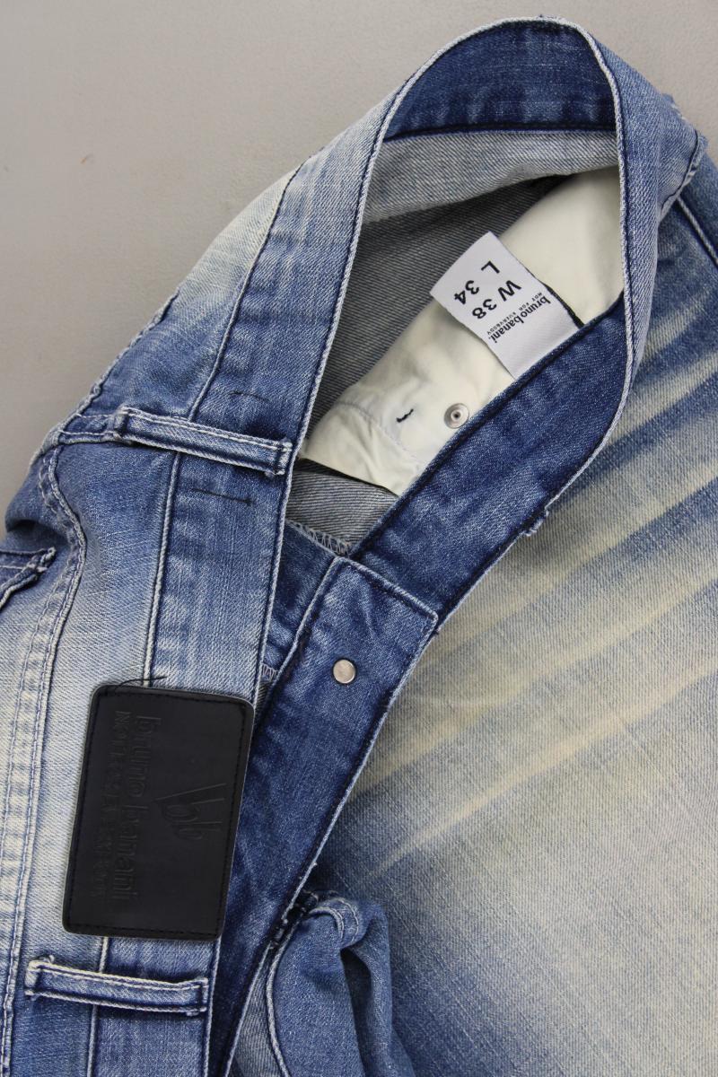 Bruno Banani Straight Jeans für Herren Gr. W38/L34 blau aus Baumwolle