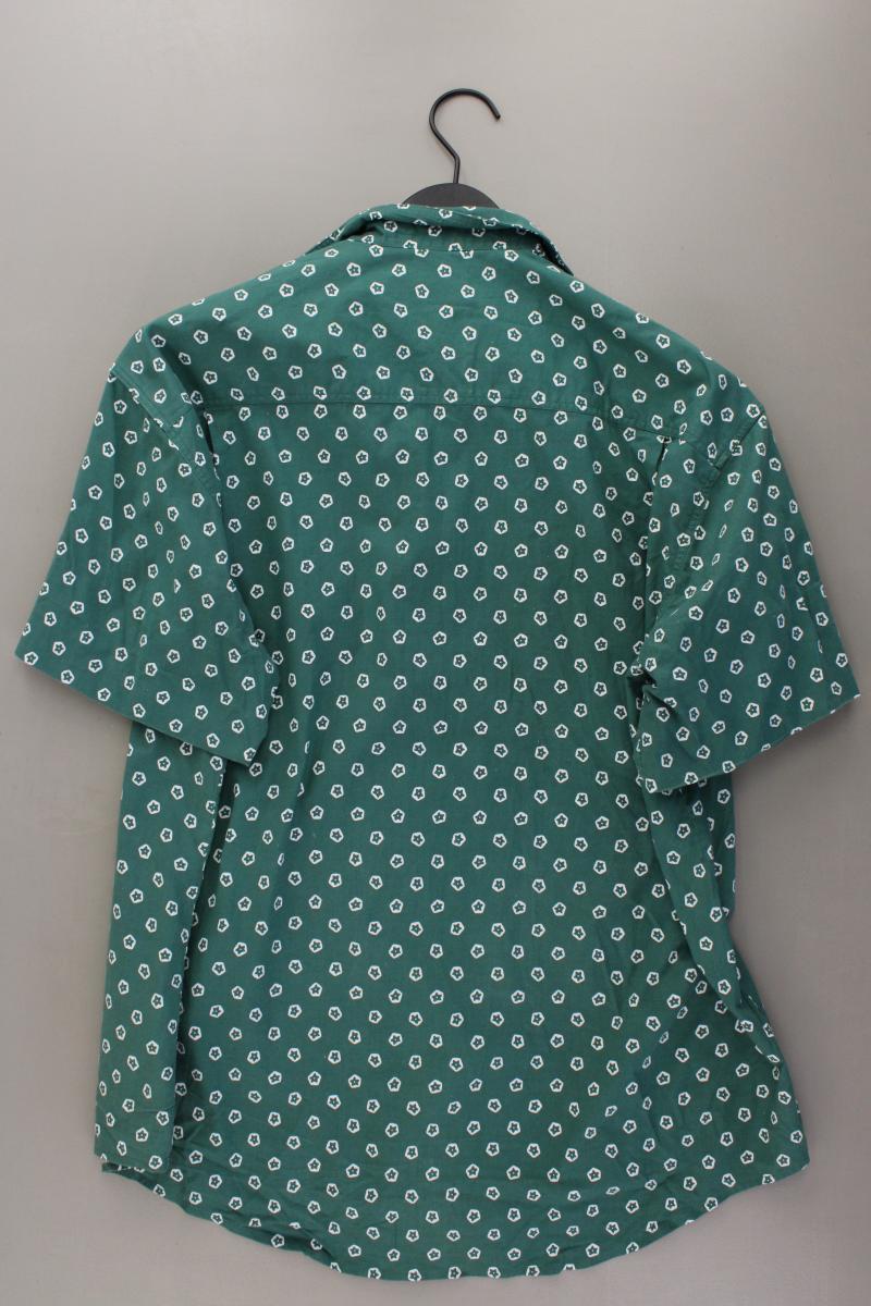 Henry Morell Vintage Hemd  für Herren Gr. Hemdgröße 41/42 Kurzarm grün