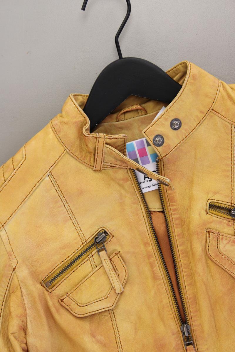 AJC Fashion Lederjacke Gr. 36 gelb