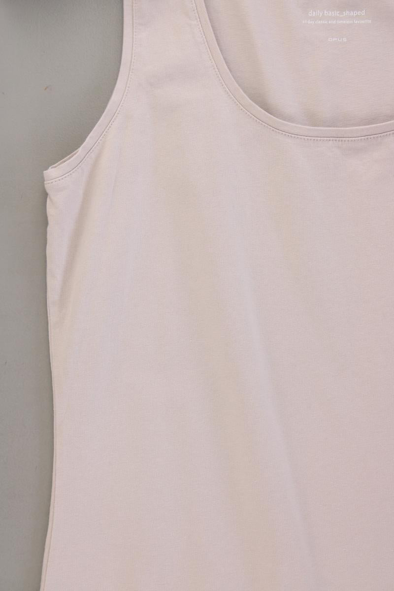 Opus Trägertop Gr. 44 creme aus Baumwolle