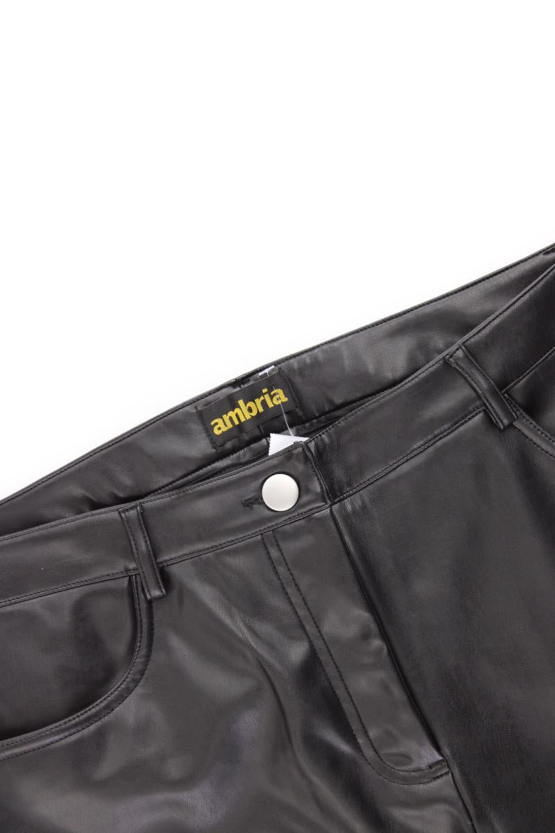 Ambria Kunstlederhose Gr. 40 neu mit Etikett schwarz aus Polyester