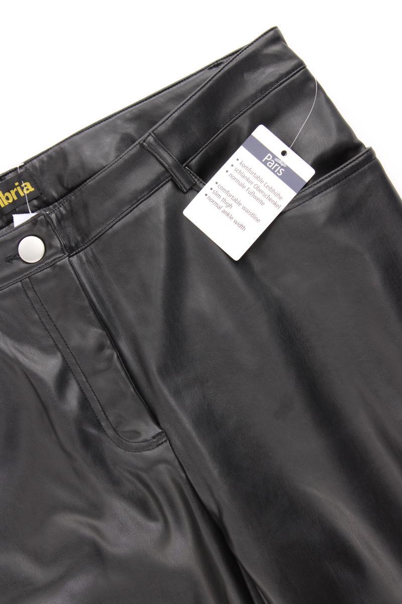 Ambria Kunstlederhose Gr. 40 neu mit Etikett schwarz aus Polyester