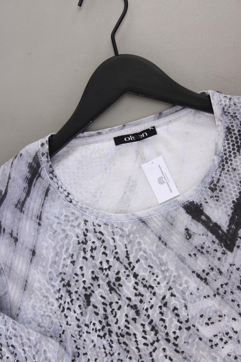 olsen Printshirt Gr. 42 Langarm blau