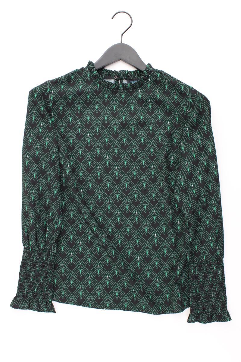 Création L. Bluse Gr. 36 Langarm grün aus Polyester