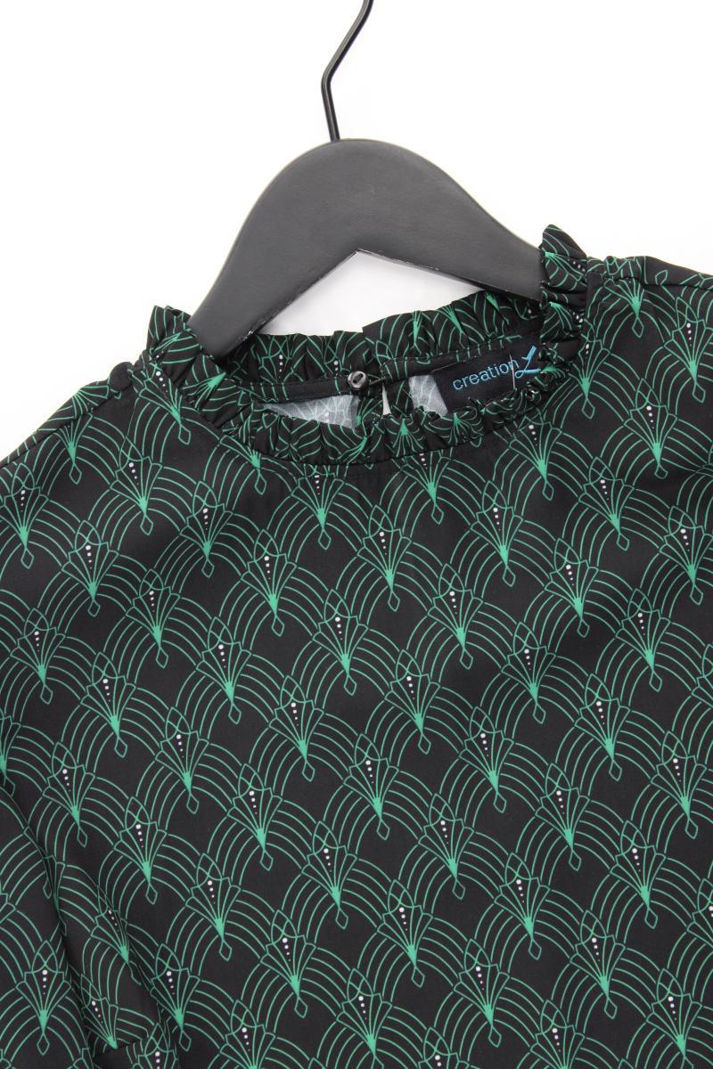Création L. Bluse Gr. 36 Langarm grün aus Polyester