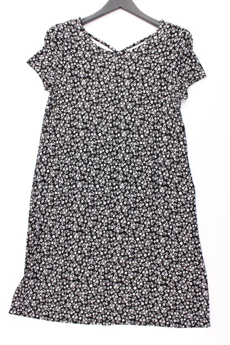 Only Kleid Gr. L mit Blumenmuster Kurzarm schwarz aus Viskose