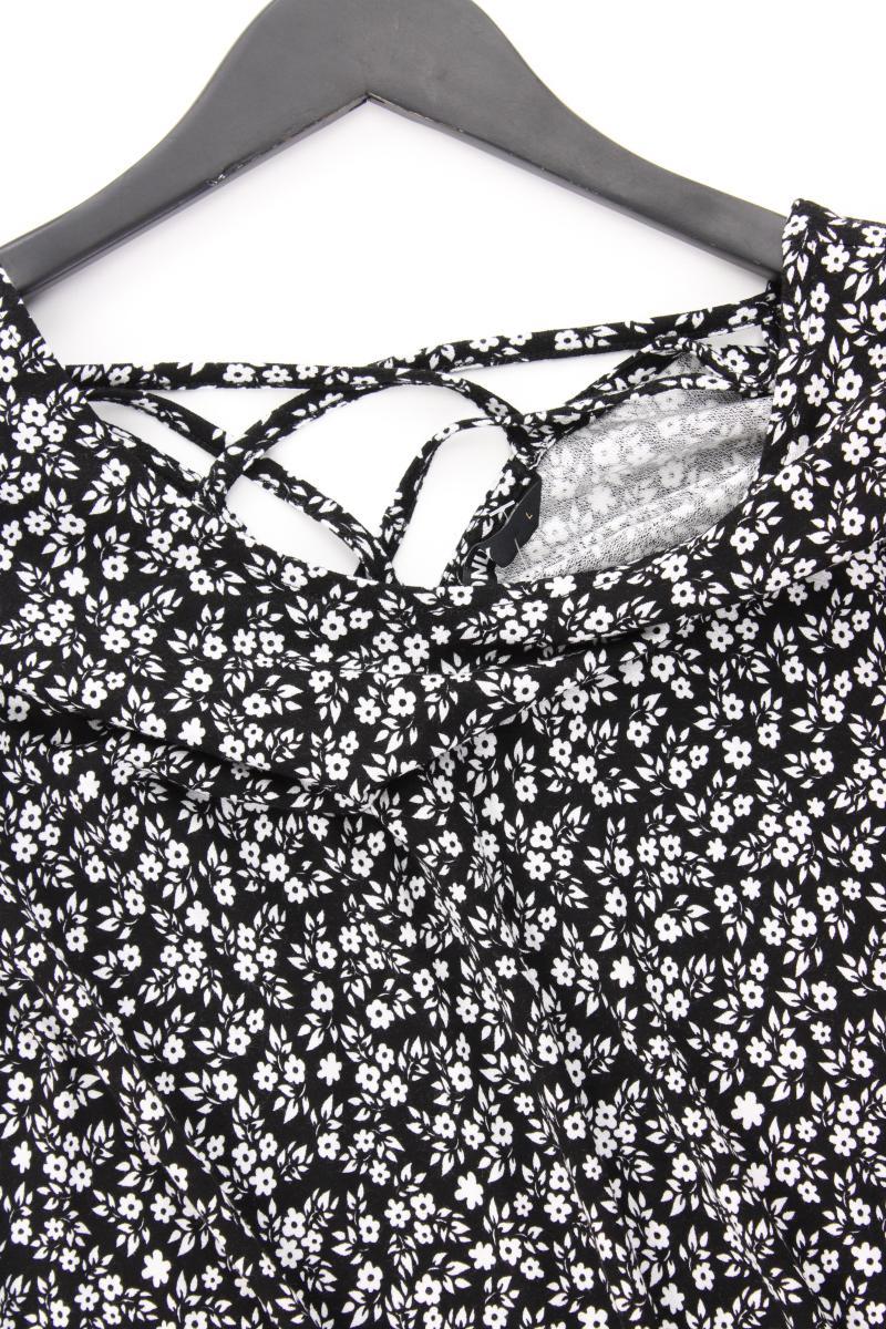 Only Kleid Gr. L mit Blumenmuster Kurzarm schwarz aus Viskose