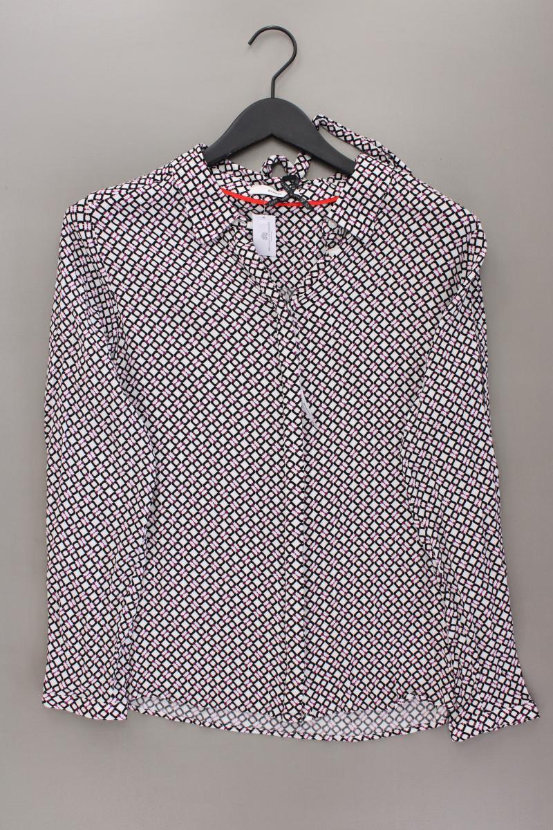 Bonita Langarmbluse Gr. 40 geometrisches Muster neuwertig lila aus Viskose