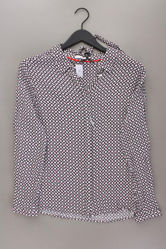 Bonita Langarmbluse Gr. 40 geometrisches Muster neuwertig lila aus Viskose