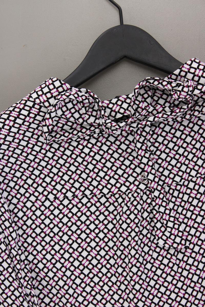 Bonita Langarmbluse Gr. 40 geometrisches Muster neuwertig lila aus Viskose