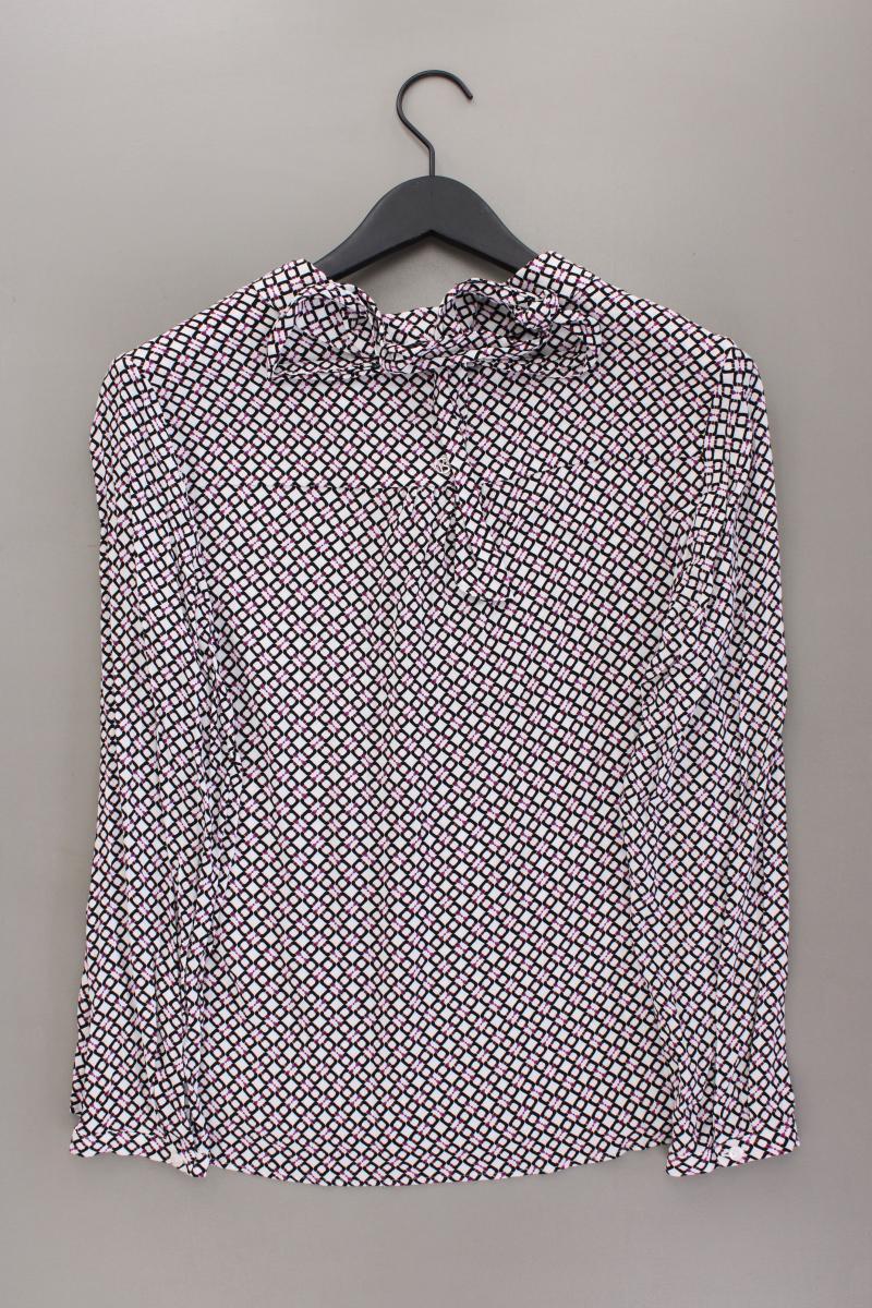 Bonita Langarmbluse Gr. 40 geometrisches Muster neuwertig lila aus Viskose