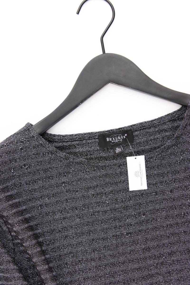 Bexley's Glitzer Shirt Gr. 48/50 neuwertig Langarm mit Glitzer silber