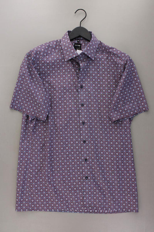 Olymp Kurzarmhemd für Herren Gr. Hemdgröße 42 neuwertig mehrfarbig aus Baumwolle