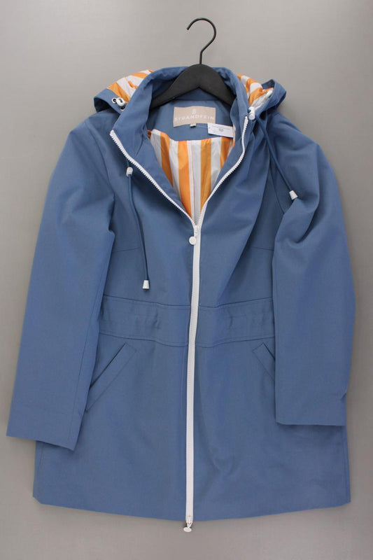STRANDFEIN Kapuzenmantel Gr. 42 neuwertig blau aus Polyester