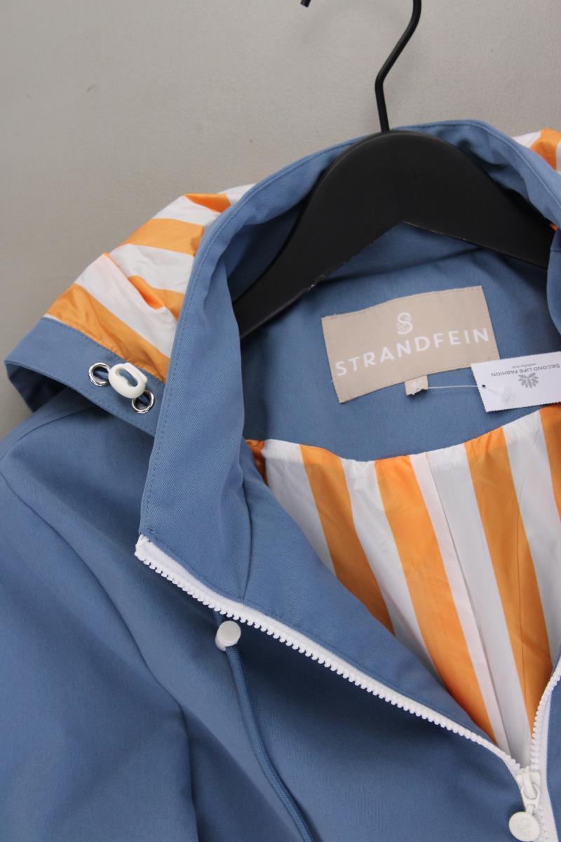 STRANDFEIN Kapuzenmantel Gr. 42 neuwertig blau aus Polyester