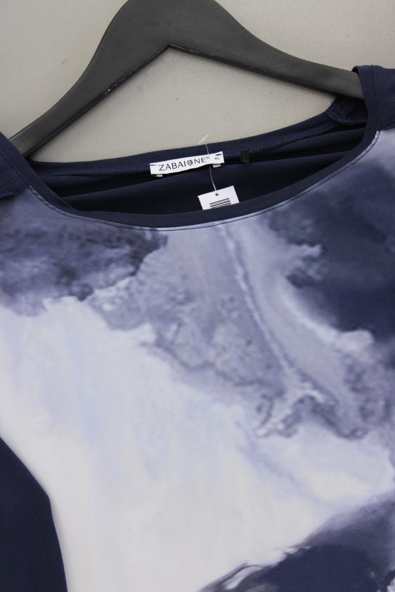 Zabaione Classic Bluse Gr. XL 3/4 Ärmel blau aus Polyester