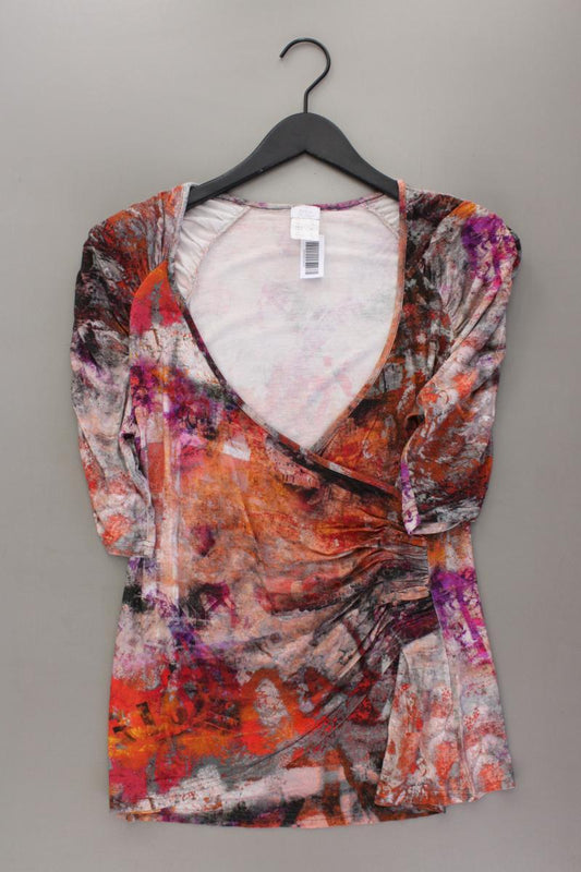 Alba Moda Printshirt Gr. 42 Kurzarm mehrfarbig aus Viskose