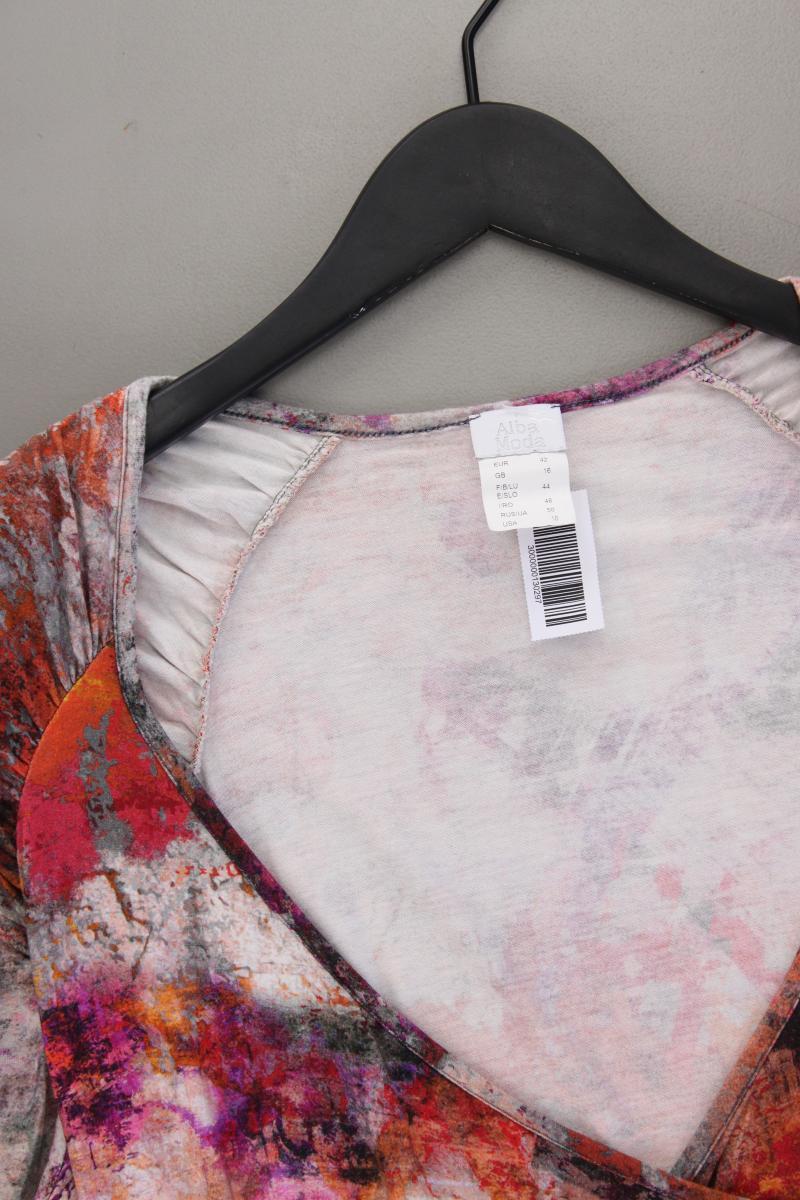 Alba Moda Printshirt Gr. 42 Kurzarm mehrfarbig aus Viskose