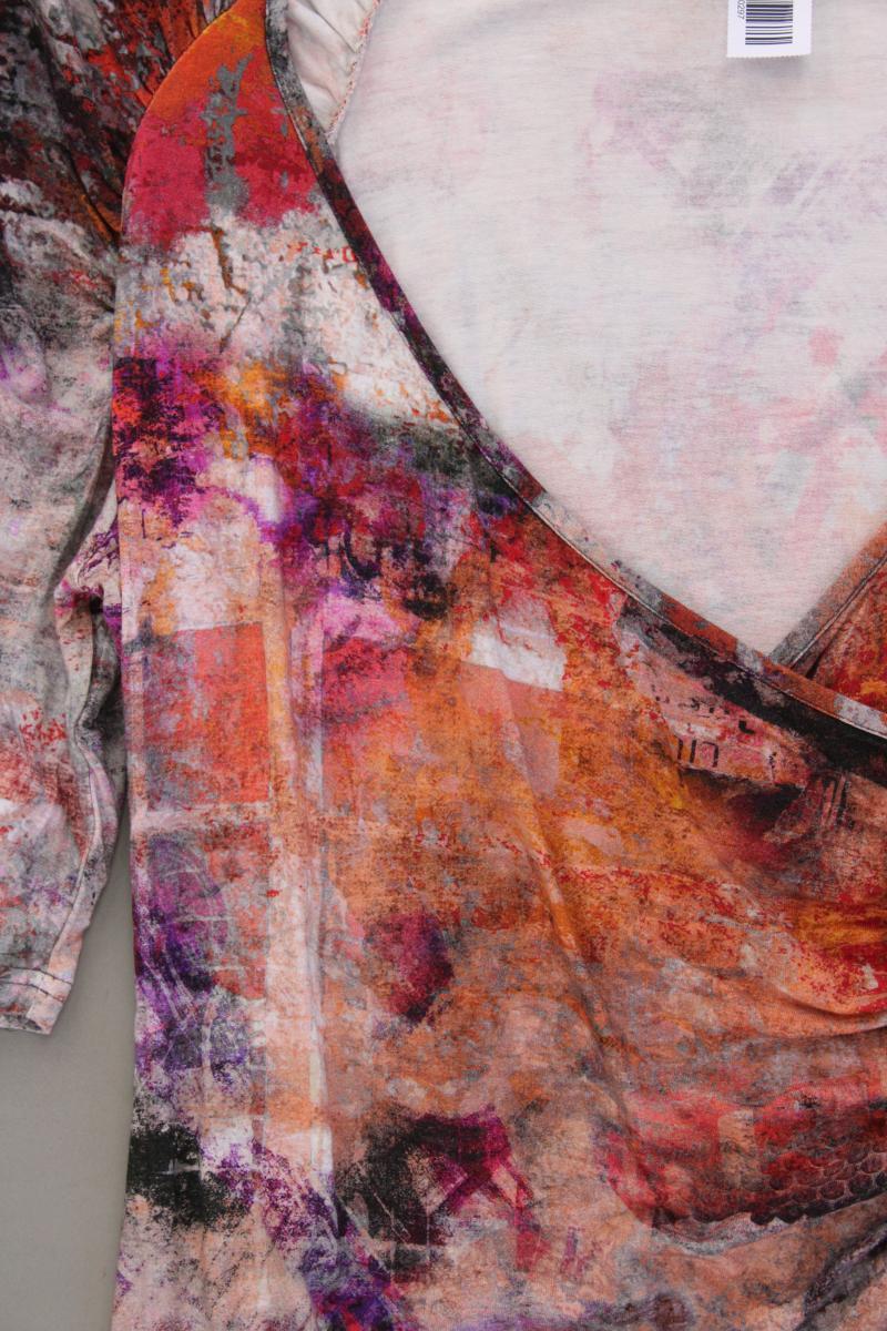 Alba Moda Printshirt Gr. 42 Kurzarm mehrfarbig aus Viskose