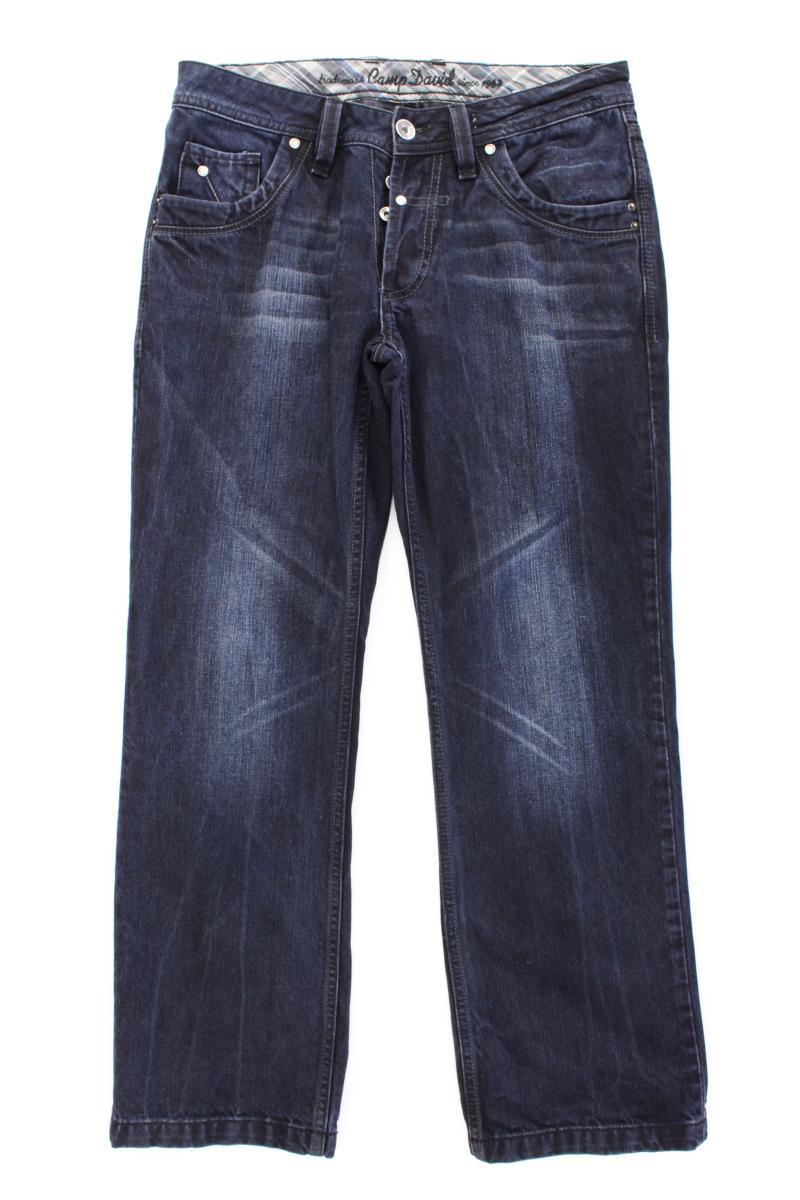 Camp David Straight Jeans für Herren Gr. W32/L30 blau aus Baumwolle