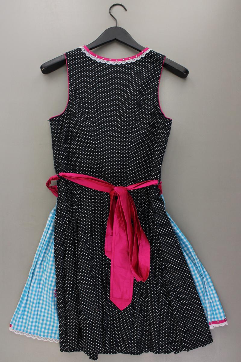 Landhaus Dirndl Gr. 40 gepunktet Ärmellos mehrfarbig aus Baumwolle