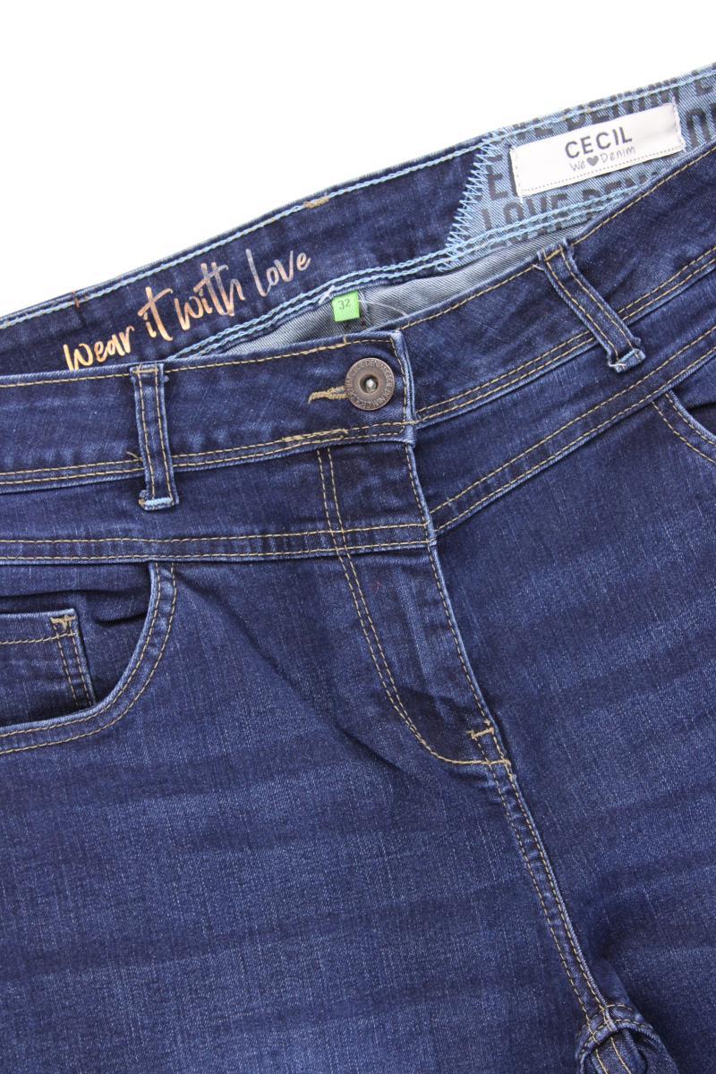 Cecil Straight Jeans Gr. W32 blau