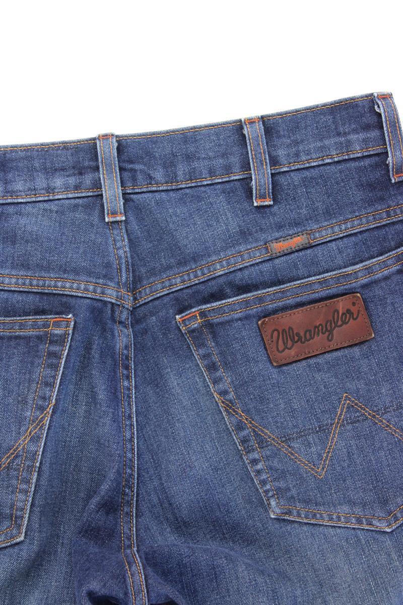 Wrangler Straight Jeans für Herren Gr. W33/L30 blau aus Baumwolle