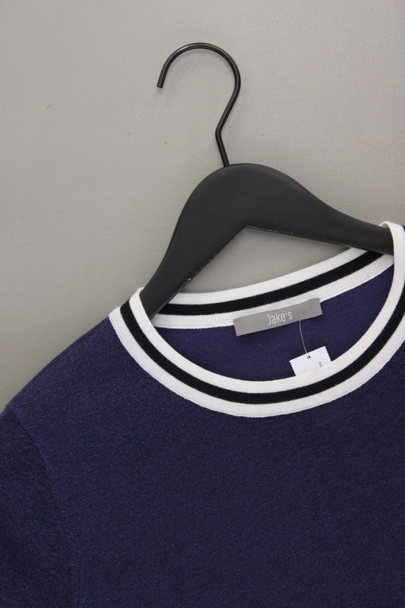 Jake*s T-Shirt Gr. 42 Kurzarm mit Glitzer blau