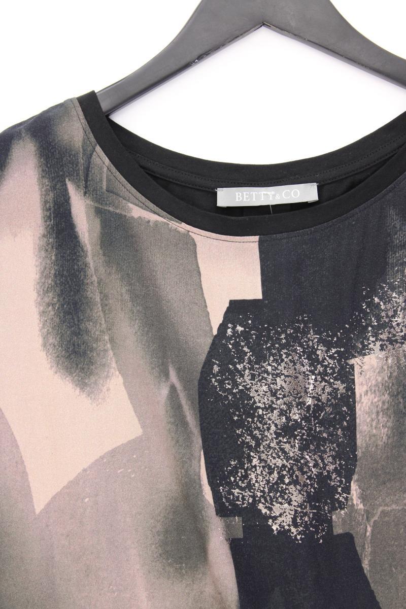 Betty & Co. Kurzarmbluse Gr. 44 schwarz