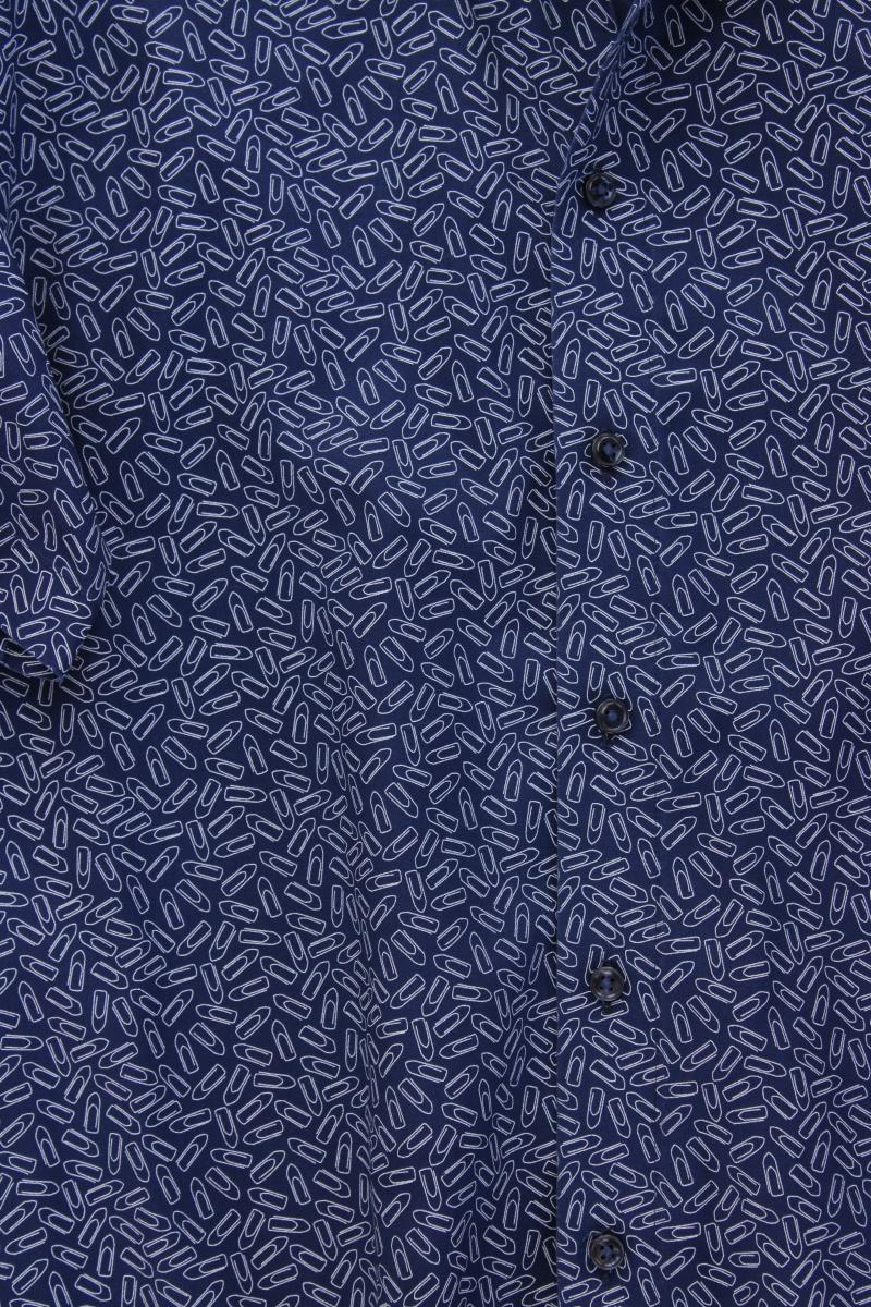 Olymp Hemd mit Büroklammermuster für Herren Gr. Hemdgröße 41 neuwertig Kurzarm