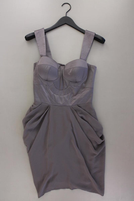 Lipsy London Abendkleid Gr. 34 Träger grau aus Polyester