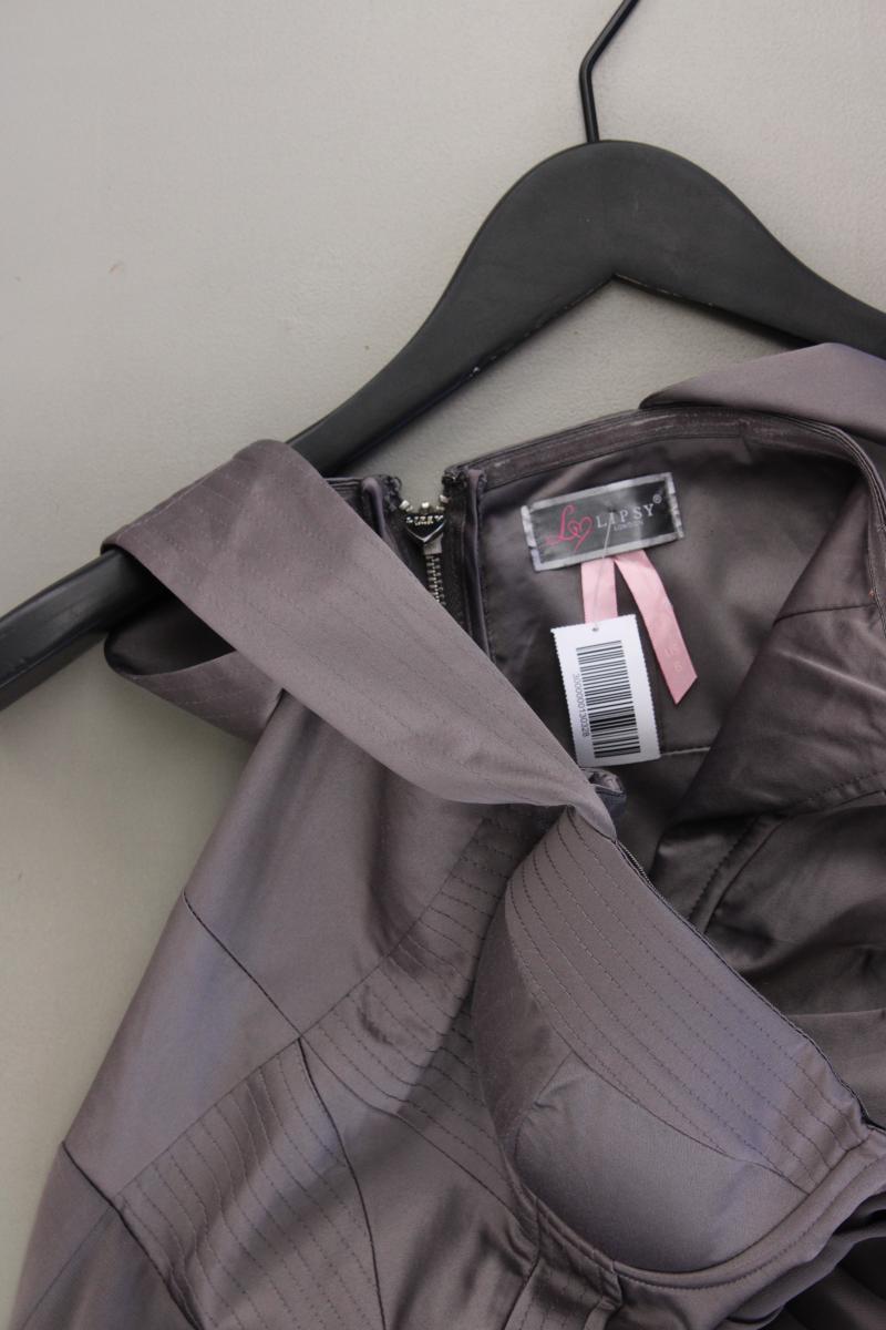 Lipsy London Abendkleid Gr. 34 Träger grau aus Polyester