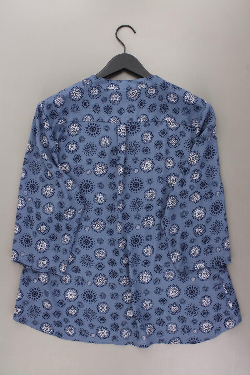Bexley's Bluse Gr. 50 neuwertig 3/4 Ärmel blau aus Polyester