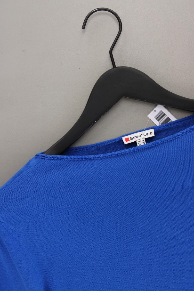Street One Feinstrickpullover Gr. 36 blau aus Viskose