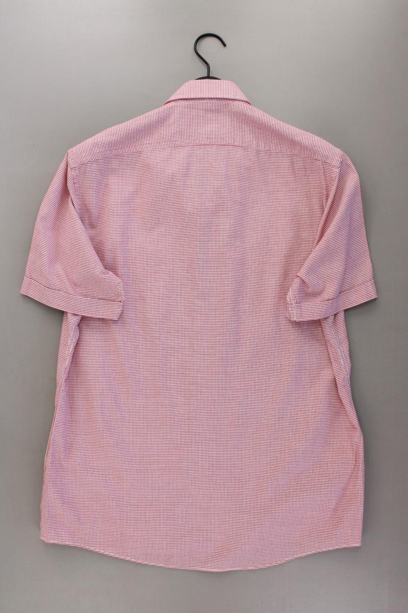 Olymp Kurzarmhemd für Herren Gr. L neuwertig rot aus Baumwolle