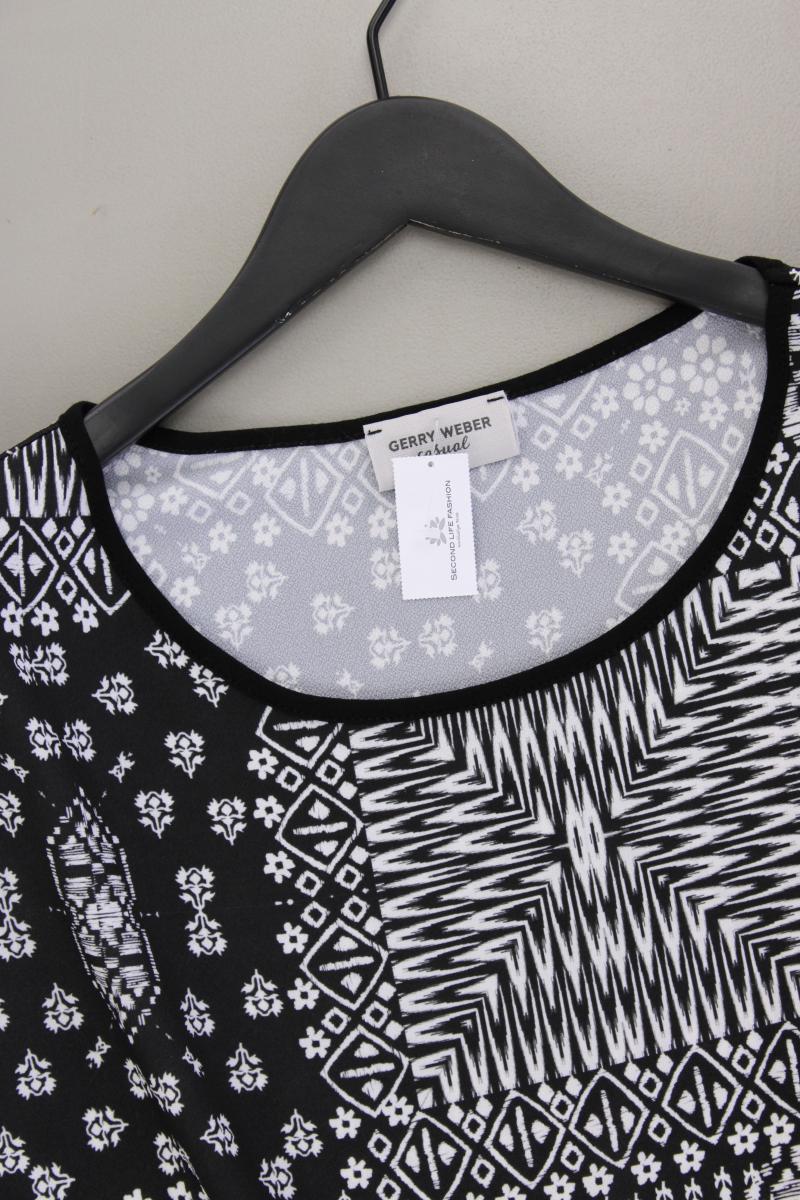 Gerry Weber Kurzarmbluse Gr. 44 schwarz aus Polyester