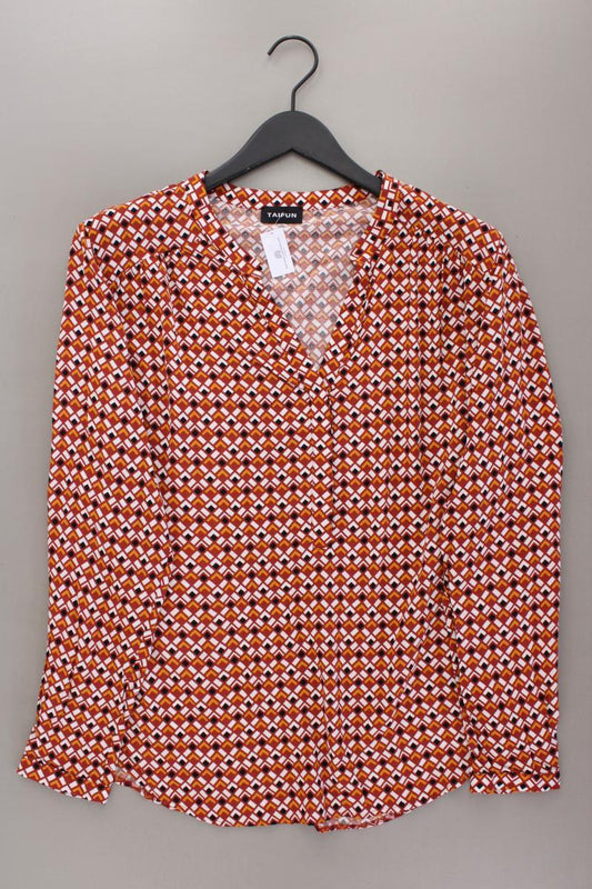 Taifun Langarmbluse Gr. 44 geometrisches Muster mehrfarbig