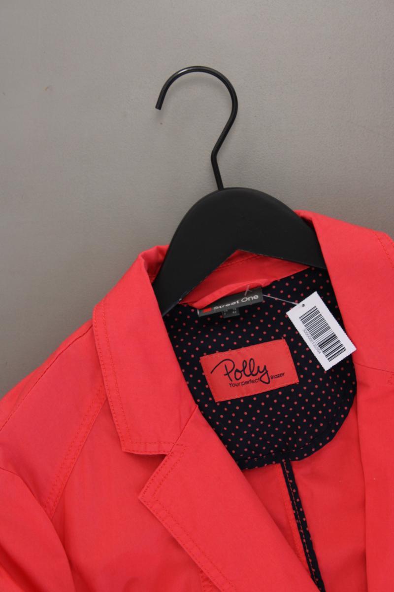 Street One Classic Blazer Gr. 40 rot aus Baumwolle