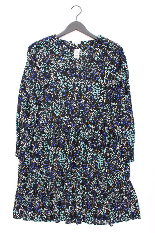 Tom Tailor Langarmkleid Gr. 38 neuwertig blau aus Viskose