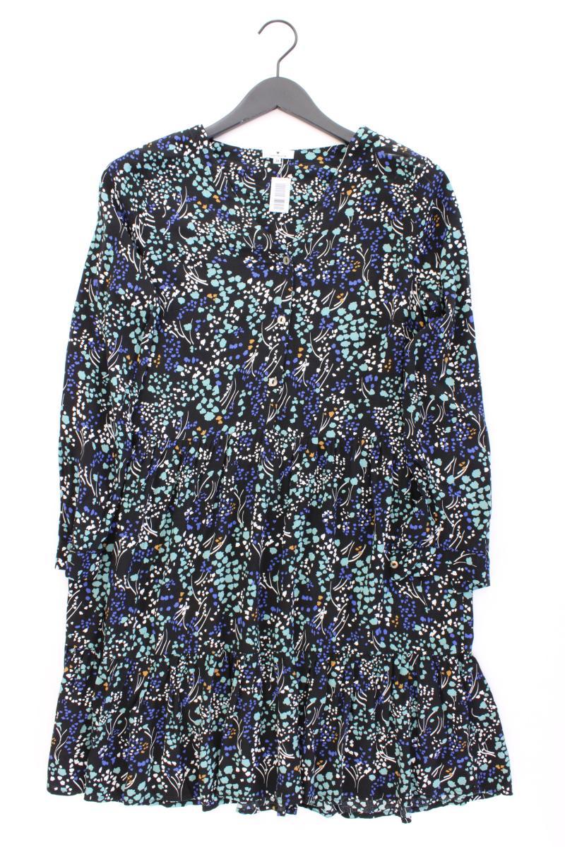 Tom Tailor Langarmkleid Gr. 38 neuwertig blau aus Viskose