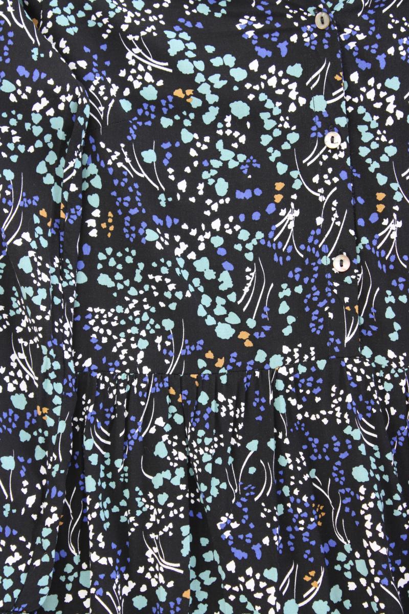 Tom Tailor Langarmkleid Gr. 38 neuwertig blau aus Viskose