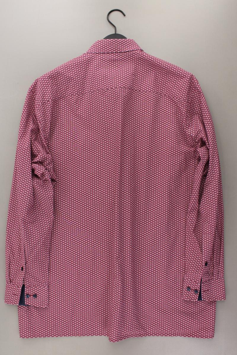 Olymp Langarmhemd für Herren Gr. Hemdgröße 44 rot aus Baumwolle