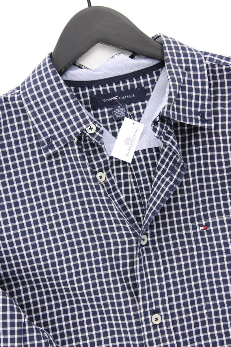 Tommy Hilfiger Langarmhemd für Herren Gr. M geometrisches Muster blau