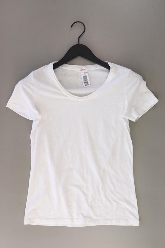 s.Oliver T-Shirt Gr. 36 Kurzarm weiß