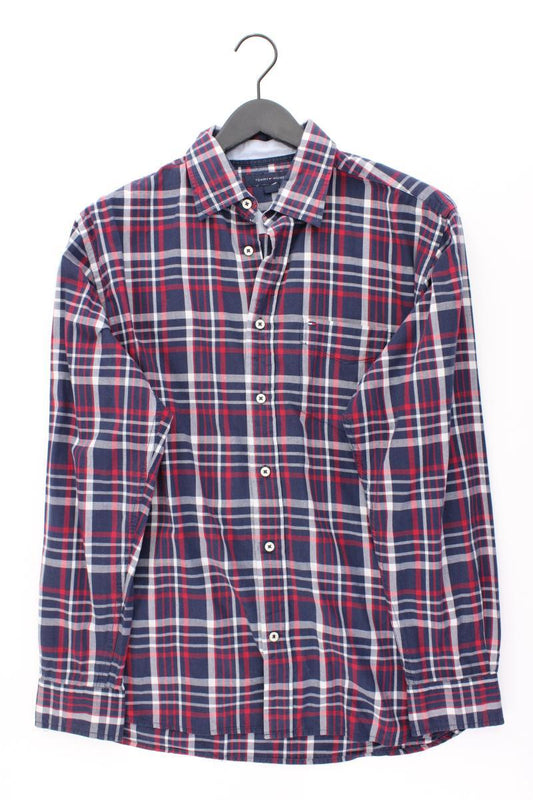 Tommy Hilfiger Karohemd für Herren Gr. M kariert Langarm mehrfarbig