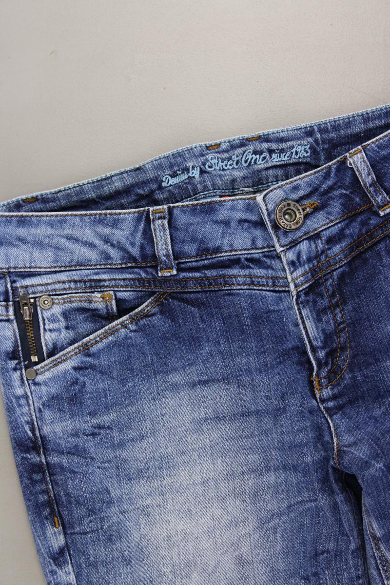 Street One Straight Jeans Gr. W26 blau aus Baumwolle