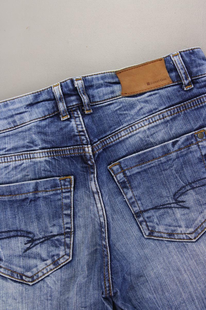 Street One Straight Jeans Gr. W26 blau aus Baumwolle
